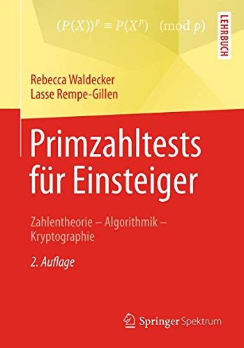 Primzahltests fr Einsteiger Zahlentheorie  Algorithmik  Kryptographie [Paperback]