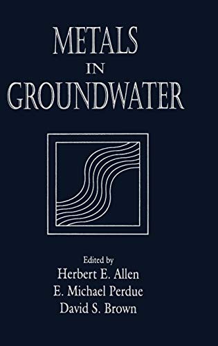 Metals in Groundwater [Hardcover]