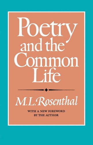 Poetry And The Common Life [Paperback]