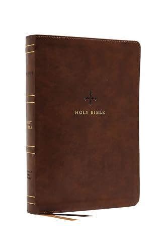 NRSV, Catholic Bible, Standard Personal Size, Leathersoft, Brown, Comfort Print [Leather / fine bindi]
