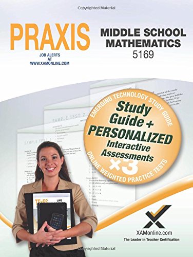 Praxis Middle School Mathematics 5169 Book and Online [Paperback]