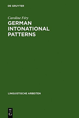 German Intonational Patterns [Hardcover]