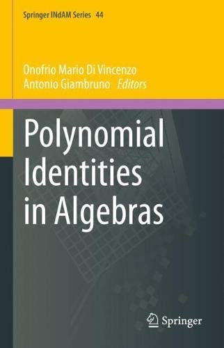 Polynomial Identities in Algebras [Hardcover]