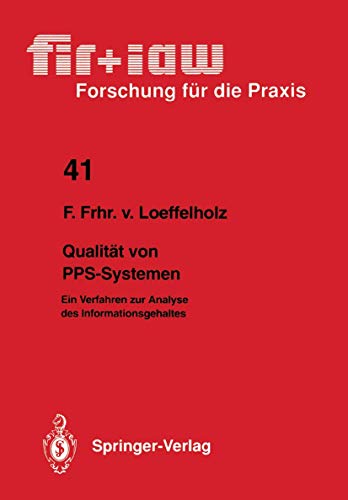 Qualitt von PPS-Systemen Ein Verfahren zur Analyse des Informationsgehaltes [Paperback]