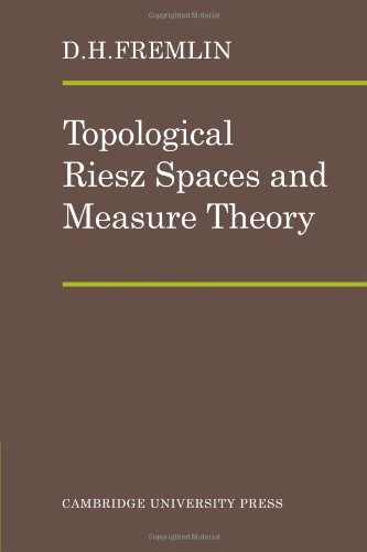 Topological Riesz Spaces and Measure Theory [Paperback]