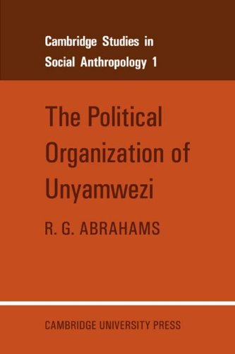 The Political Organization of Unyamwezi [Paperback]