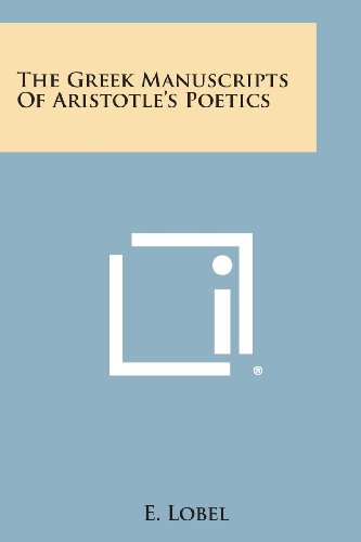 Greek Manuscripts of Aristotle's Poetics [Paperback]