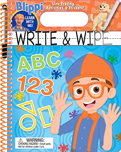 Blippi Write and Wipe [Spiral bound]
