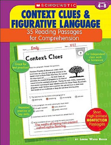 Context Clues &amp Figurative Language 35 Reading Passages for Comprehension [Paperback]
