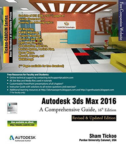 Autodesk 3ds Max 2016 A Comprehensive Guide, 16th Edition [Paperback]