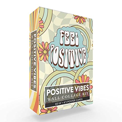 Positive Vibes Wall Collage Kit 60 (4&quot &215 6&quot) Poster Cards [Cards]