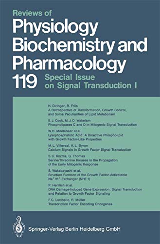 Reviews of Physiology, Biochemistry and Pharmacology Volume 119 [Paperback]