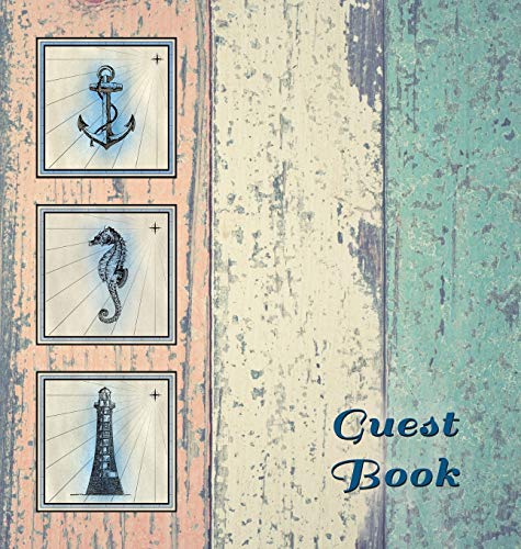Nautical Guest Book (Hardcover), Visitors Book, Guest Comments Book, Vacation Ho [Hardcover]