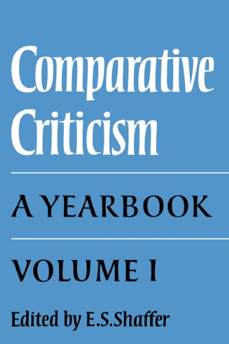 Comparative Criticism Volume 1, The Literary Canon A Yearbook [Hardcover]