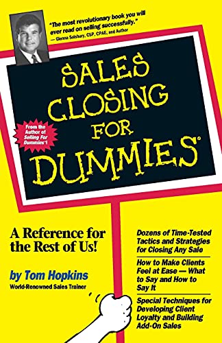 Sales Closing For Dummies [Paperback]