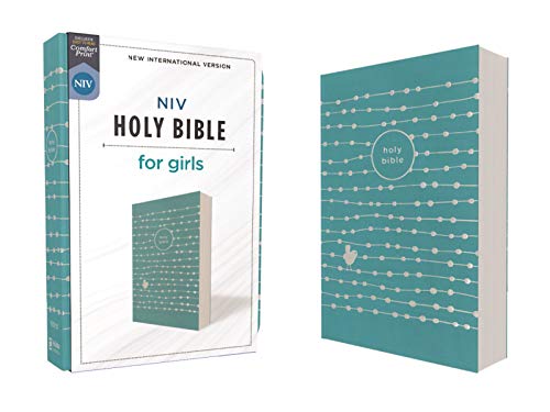 NIV, Holy Bible for Girls, Soft Touch Edition, Leathersoft, Teal, Comfort Print [Leather / fine bindi]