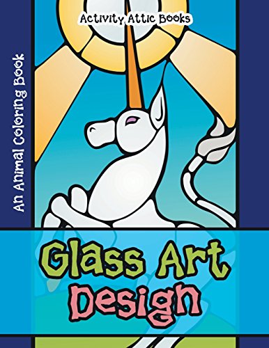 Glass Art Design  An Animal Coloring Book [Paperback]
