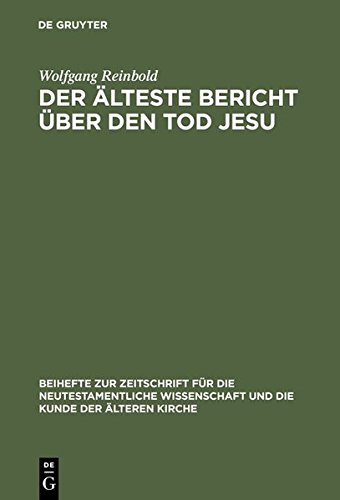 Aelteste Bericht Ueber Den Tod Jesu [Unknown]