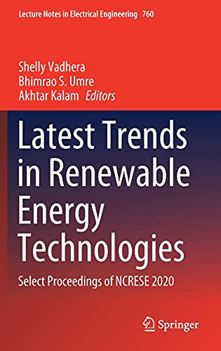 Latest Trends in Renewable Energy Technologies: Select Proceedings of NCRESE 202 [Hardcover]