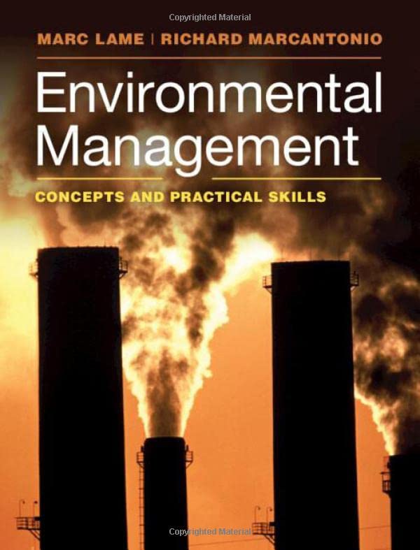 Environmental Management Concepts and Practical Skills [Hardcover]