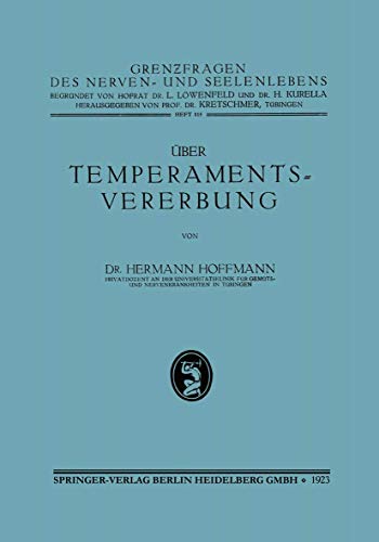 ber Temperamentsvererbung [Paperback]
