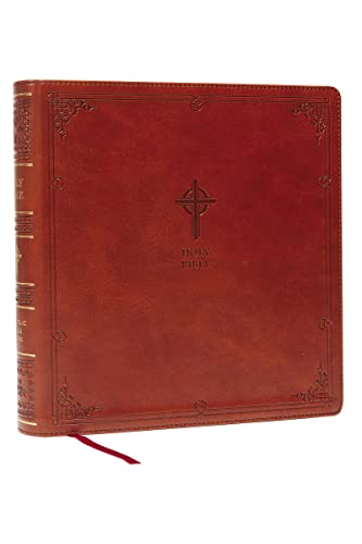 NABRE XL, Catholic Edition, Leathersoft, Brown, Comfort Print Holy Bible [Leather / fine bindi]
