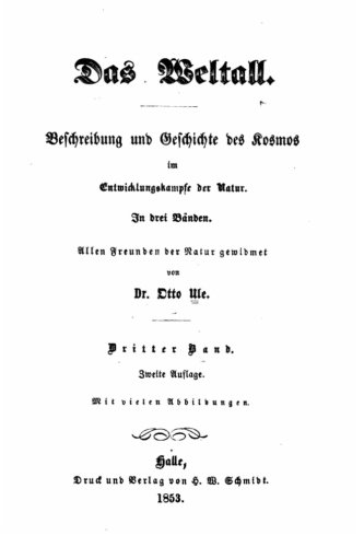 Das Weltall, Beschreibung Und Geschichte Des Kosmos (german Edition) [Paperback]