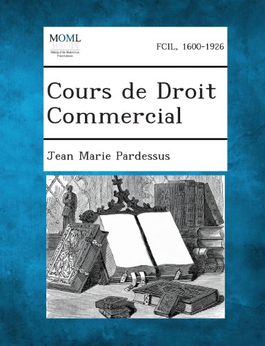 Cours de Droit Commercial [Paperback]