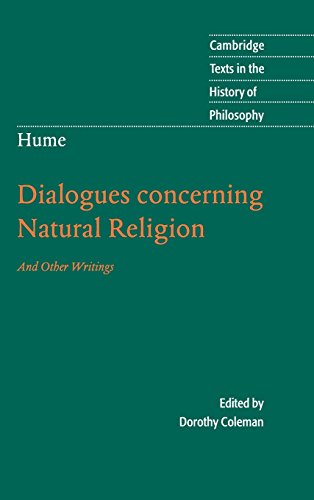 Hume Dialogues Concerning Natural Religion And Other Writings [Hardcover]