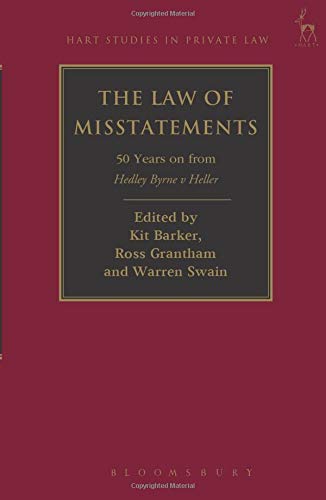 The Law of Misstatements 50 Years on from Hedley Byrne v Heller [Paperback]