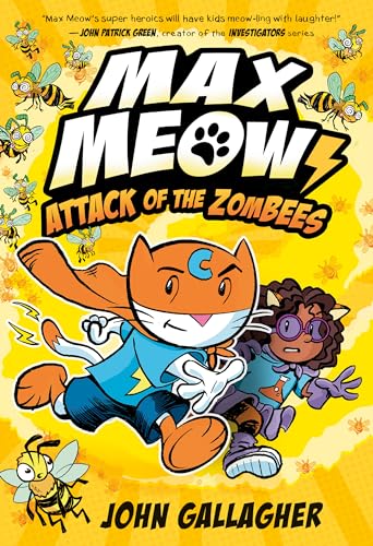 Max Meow 5 Attack of the ZomBEES (A Graphic Novel) [Hardcover]