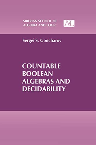 Countable Boolean Algebras and Decidability [Hardcover]