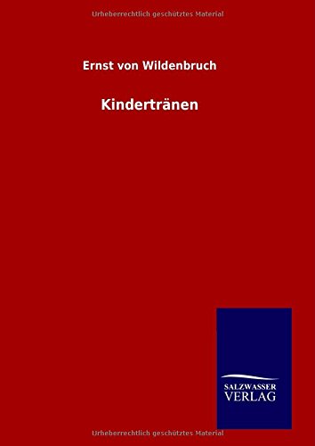 Kindertrdnen (german Edition) [Hardcover]