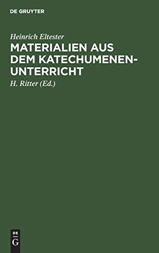 Materialien Aus Dem Katechumenen-Unterricht [Hardcover]