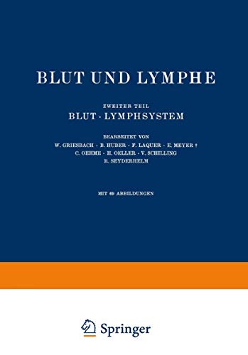 Blut und Lymphe Zweiter Teil Blut  Lymphsystem [Paperback]