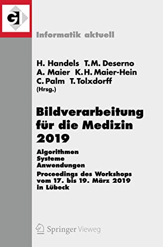 Bildverarbeitung fr die Medizin 2019 Algorithmen  Systeme  Anwendungen. Proc [Paperback]