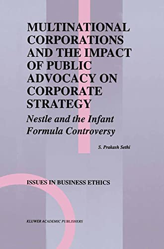 Multinational Corporations and the Impact of Public Advocacy on Corporate Strate [Paperback]