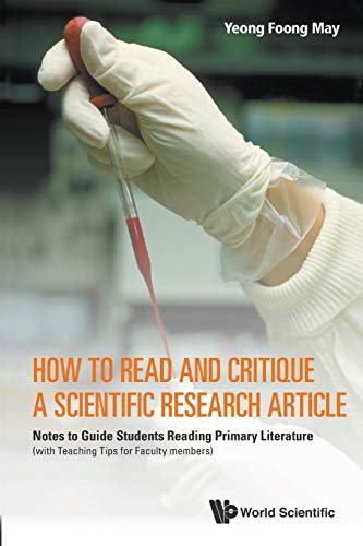 How To Read And Critique A Scientific Research Article Notes To Guide Students  [Paperback]