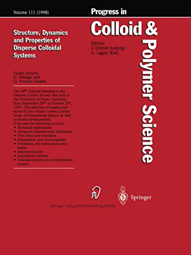 Structure, Dynamics and Properties of Dispersed Colloidal Systems [Paperback]