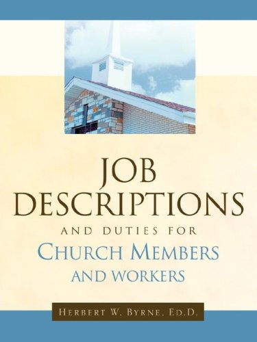 Job Descriptions And Duties For Church Members And Workers [Paperback]