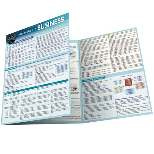 Introduction to Business a QuickStudy Laminated Reference Guide [Fold-out book or cha]