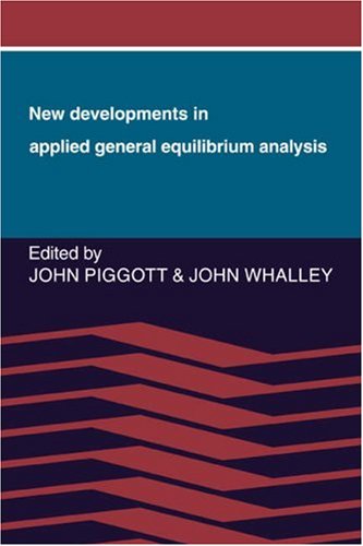 New Developments in Applied General Equilibrium Analysis [Paperback]