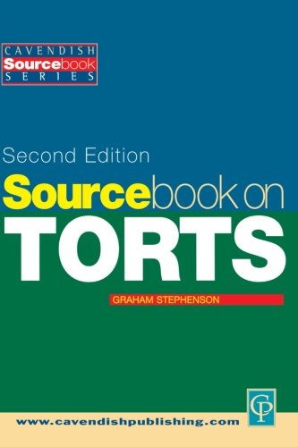 Sourcebook on Tort Law 2/e [Paperback]