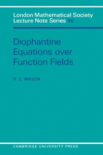 Diophantine Equations over Function Fields [Paperback]