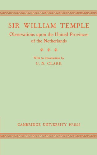 Observations upon the United Provinces of the Netherlands [Paperback]