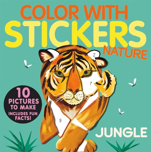 Color with Stickers Jungle Create 10 Pictures with Stickers [Paperback]