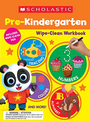 Scholastic Pre-K Wipe-Clean Workbook [Paperba