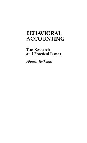 Behavioral Accounting The Research And Practical Issues [Hardcover]
