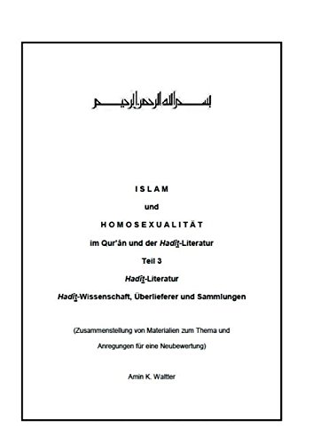 Islam Und Homosexualitt Im Qur'n Und Der Hadt-Literatur (german Edition) [Paperback]