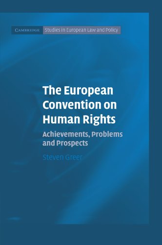 The European Convention on Human Rights Achievements, Problems and Prospects [Paperback]